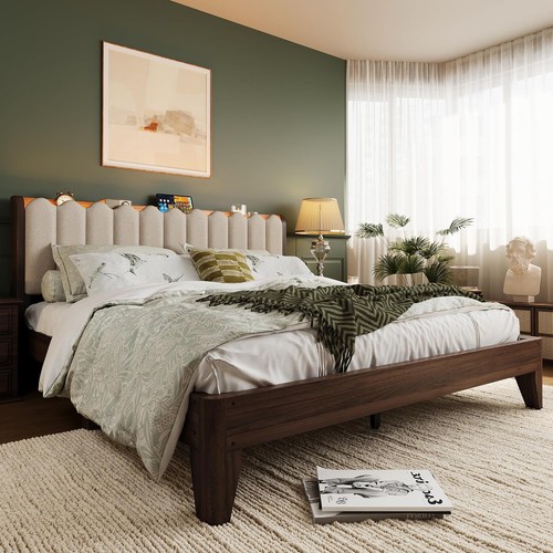 Full queen king platform - platform, bed
